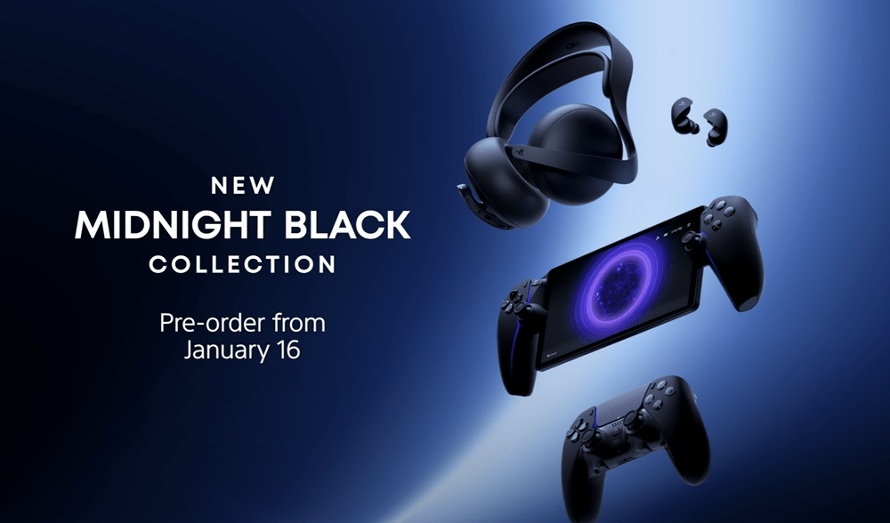 Midnight Black PlayStation 5 Accessory Collection&nbsp;announced
