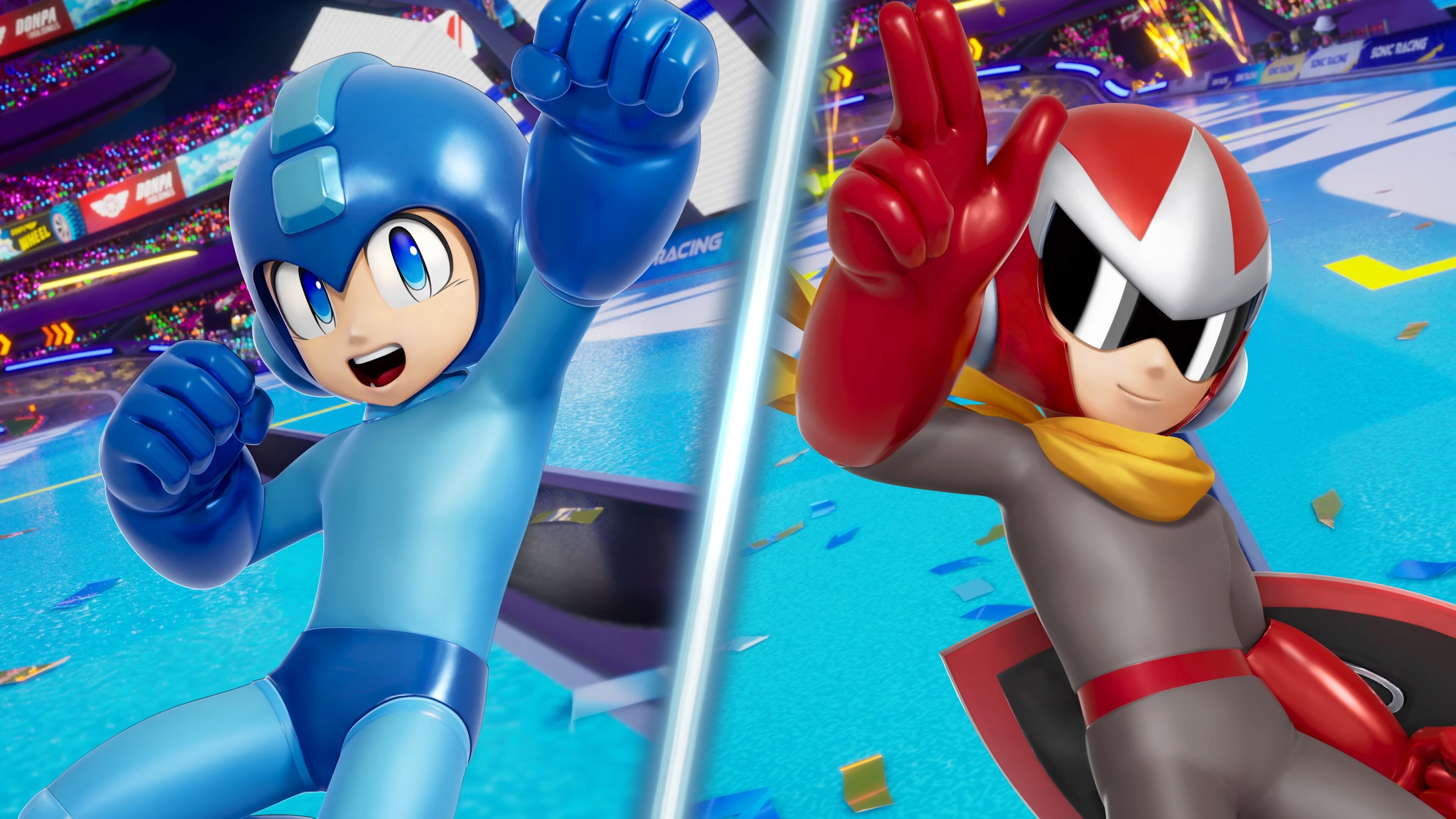 Sonic Racing: CrossWorlds x Mega Man Crossover DLC Announced