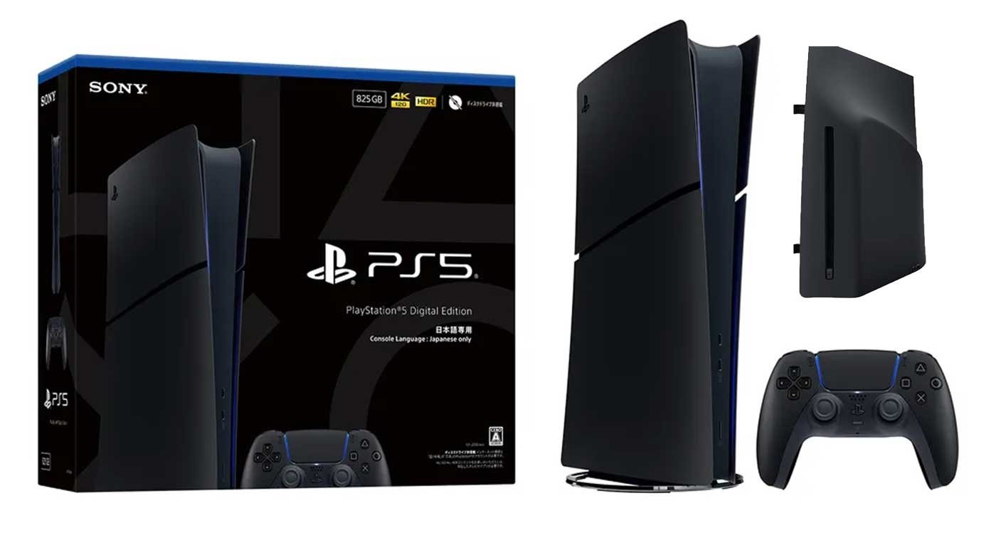 Midnight Black PS5 Slim Bundle and Disc Drive Revealed